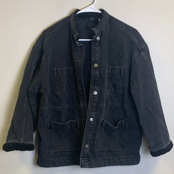 H&M Jackets & Blazers - H&M Black Denim Jacket